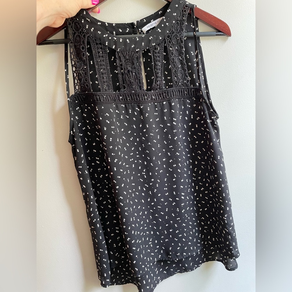 Collective Concepts black and white print tank